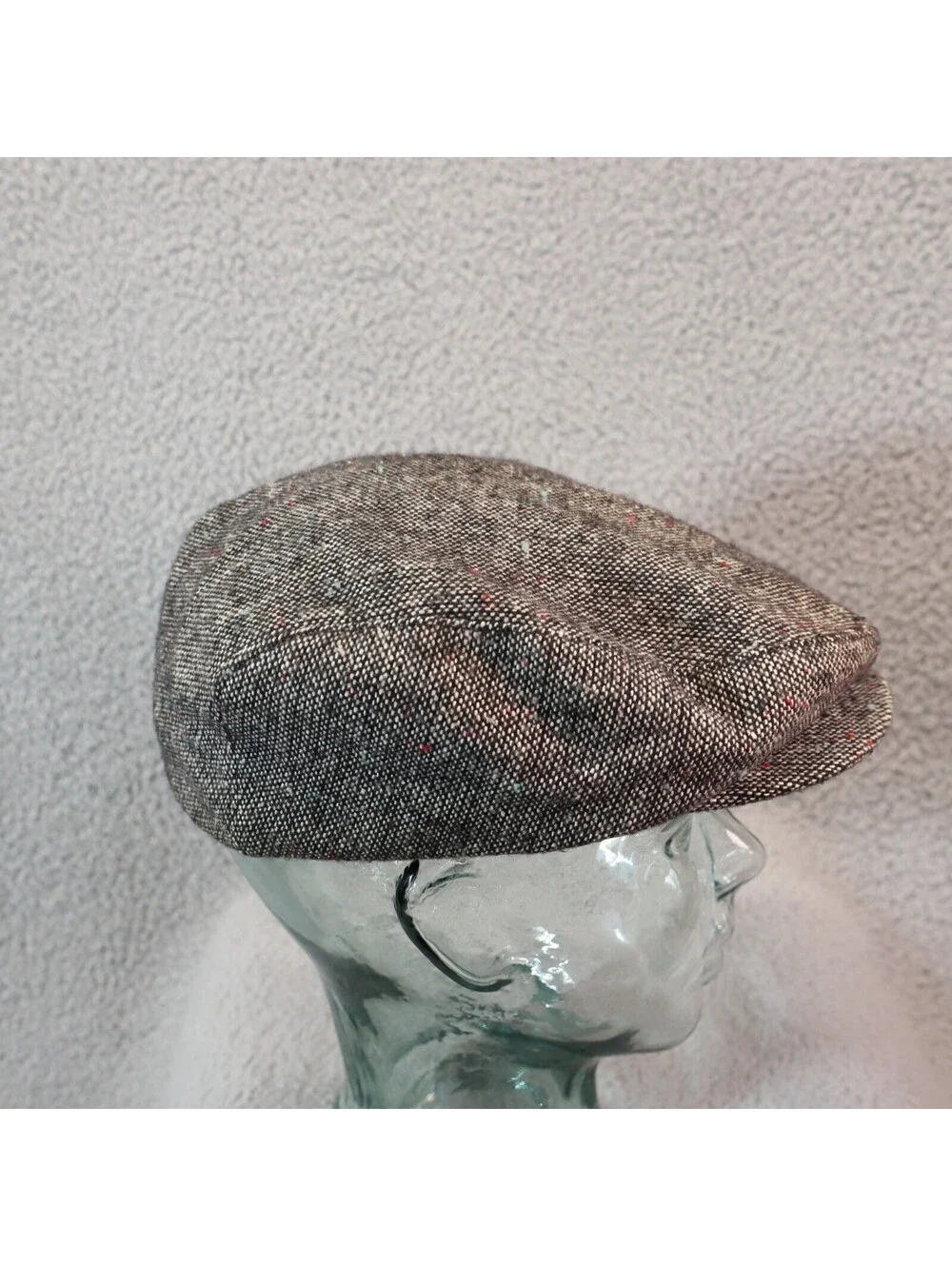 Newsboy Hat Cap Large Grey United Hatters USA vtg